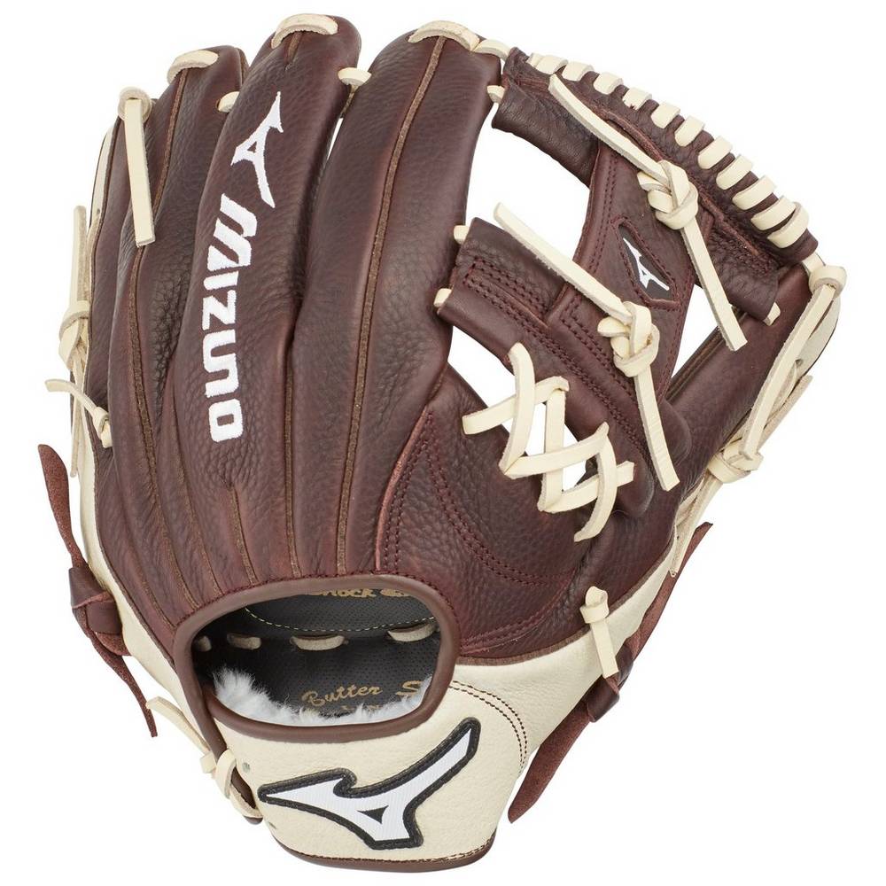 Mens Mizuno Franchise Series Infield 11.75" Baseball Gloves Coffee/Silver Philippines (RPFLSI648)